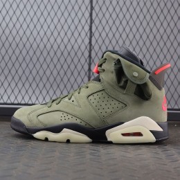 【LJR】Travis Scott x Air Jordan 6 Medium Olive TS CN1084-200