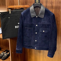 BERLUTI Suede Denim Jacket